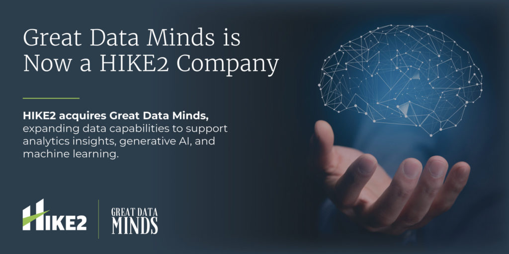 great data minds is now a hike2 company